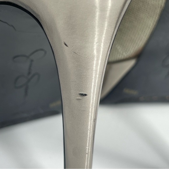 Jessica Simpson Silver Party, Evening, Prom, Formal Platform Stiletto High Heel - Picture 11 of 14